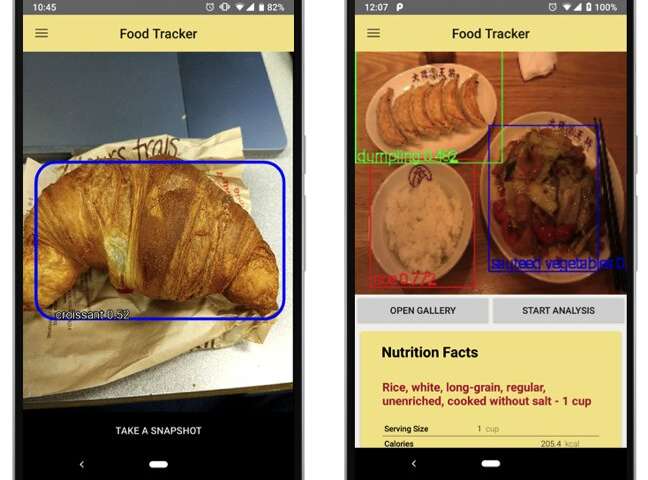 FoodTracker: una aplicación móvil de detección de alimentos con IA